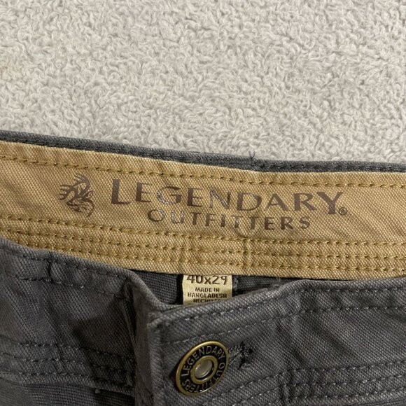 NEW Legendary Outfitters Men's 40x29 Stretch Canvas Pants Gray - Picture 5 of 11